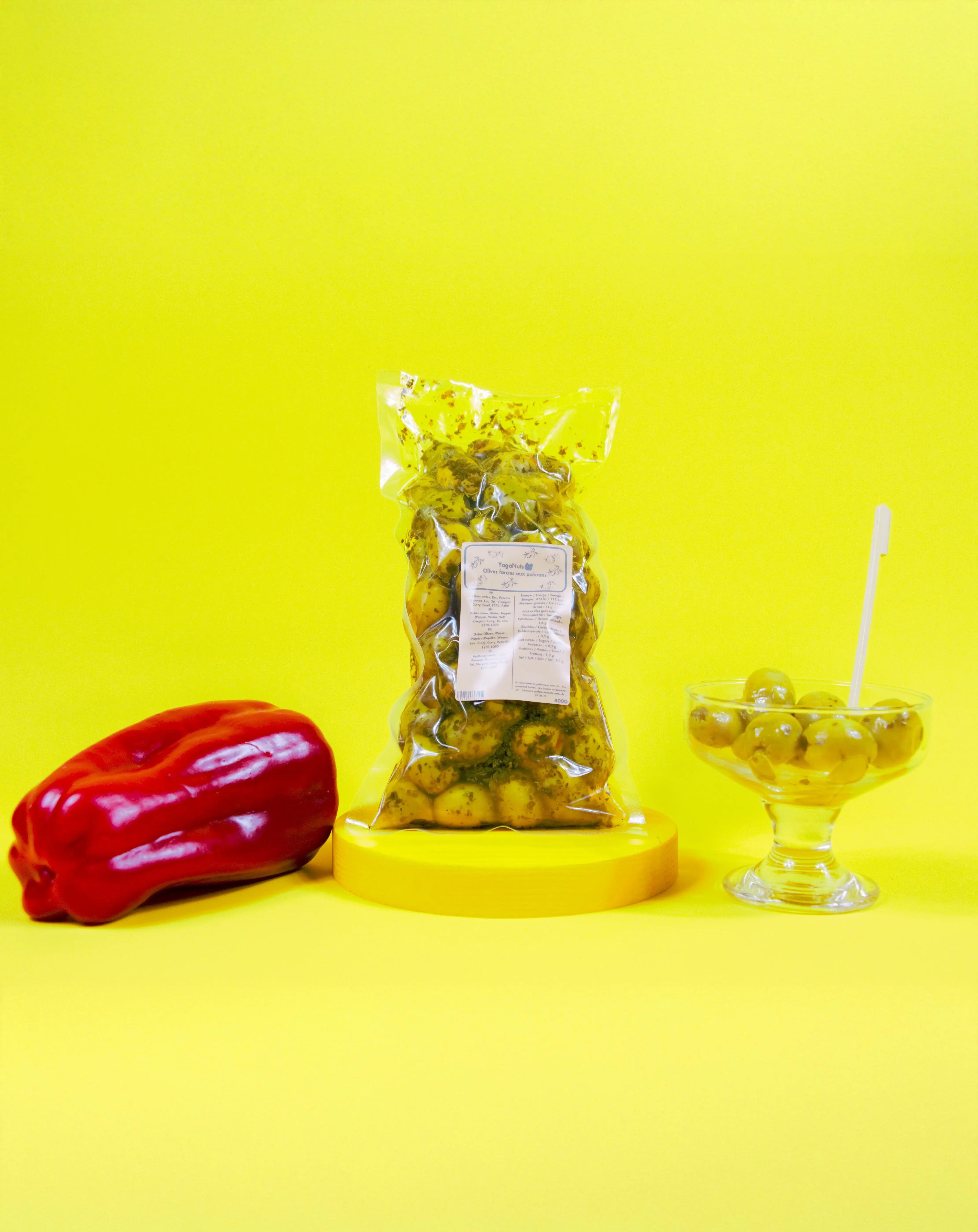 olives farcies aux poivrons