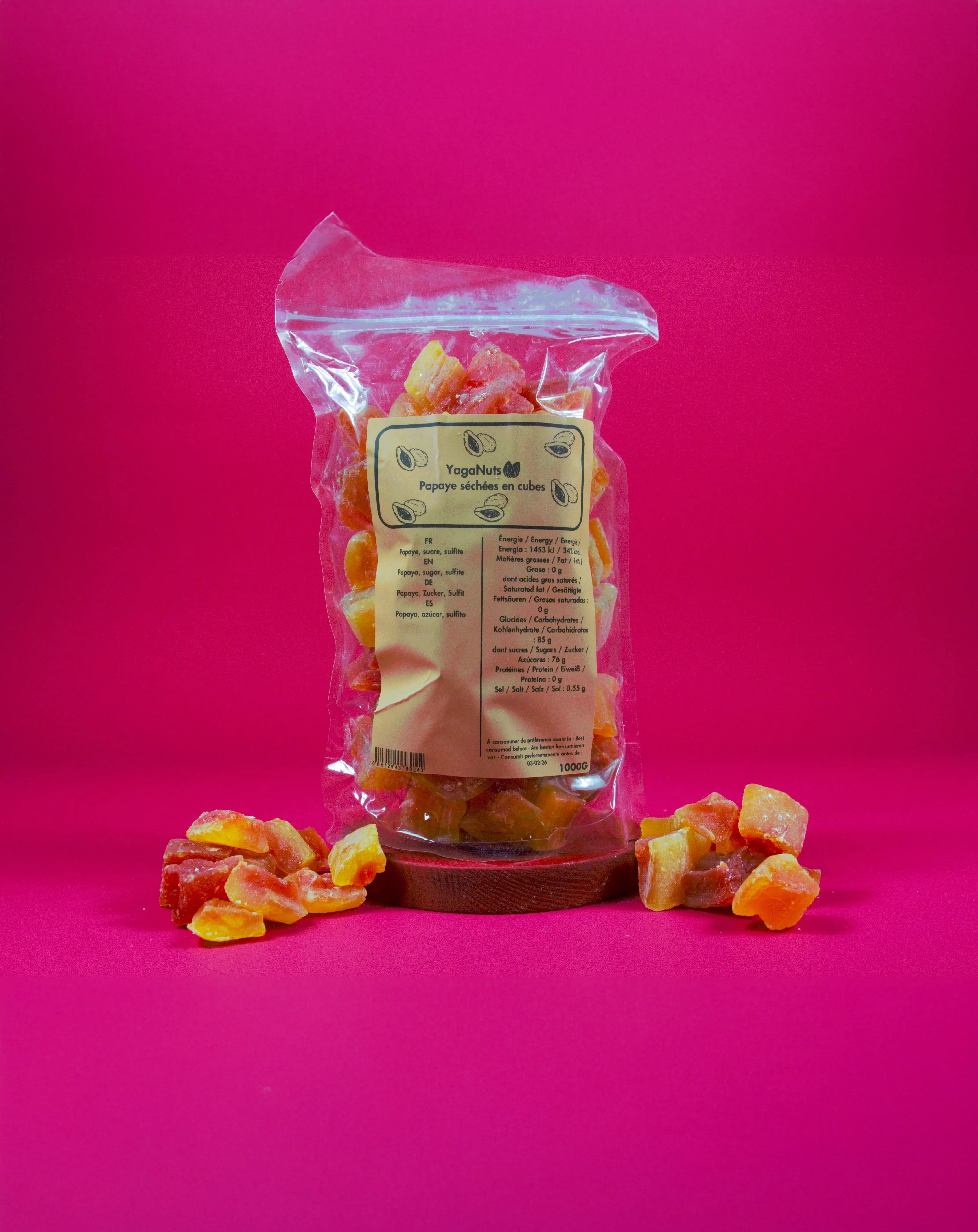 papayes séchées