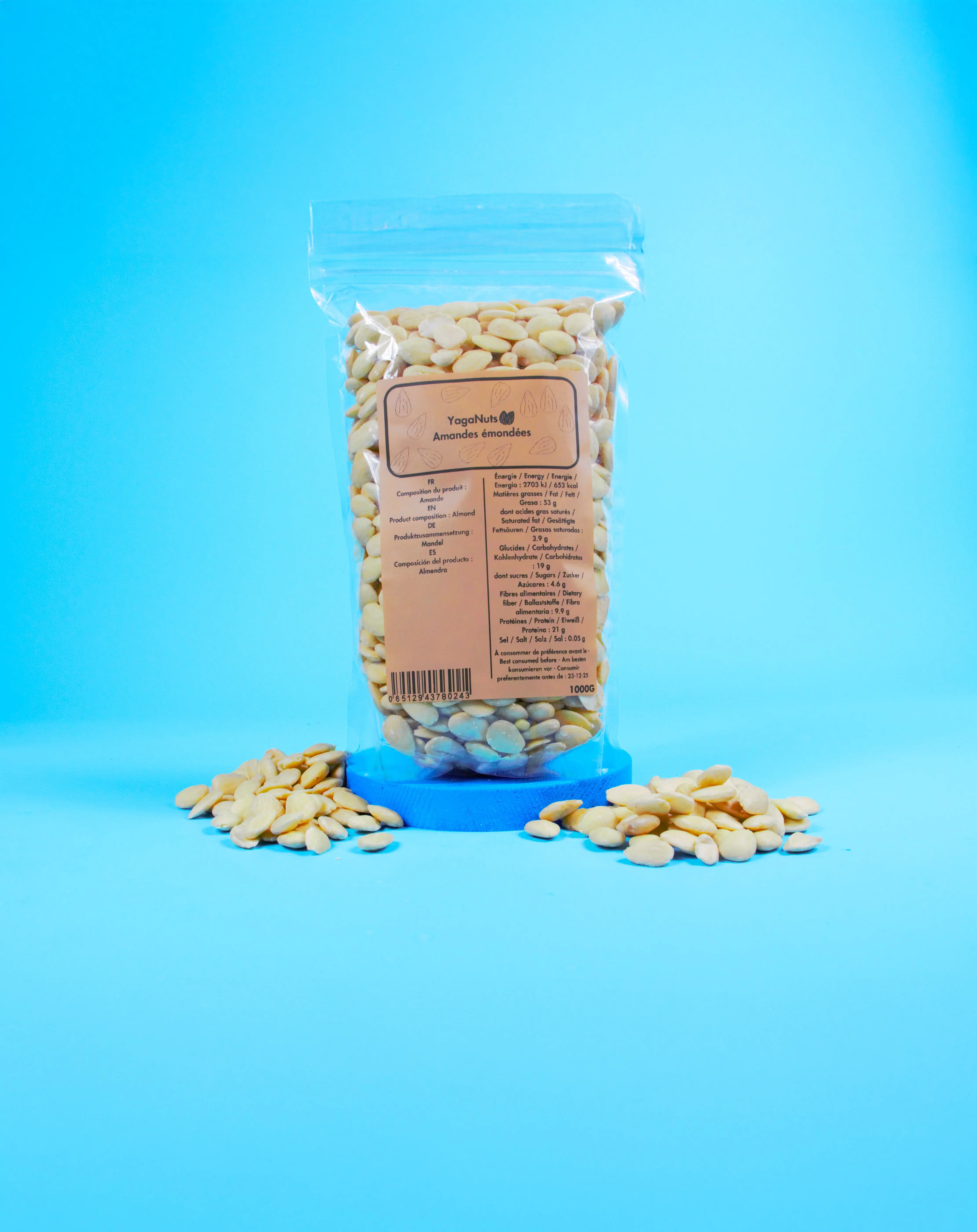 Amandes émondées YagaNuts