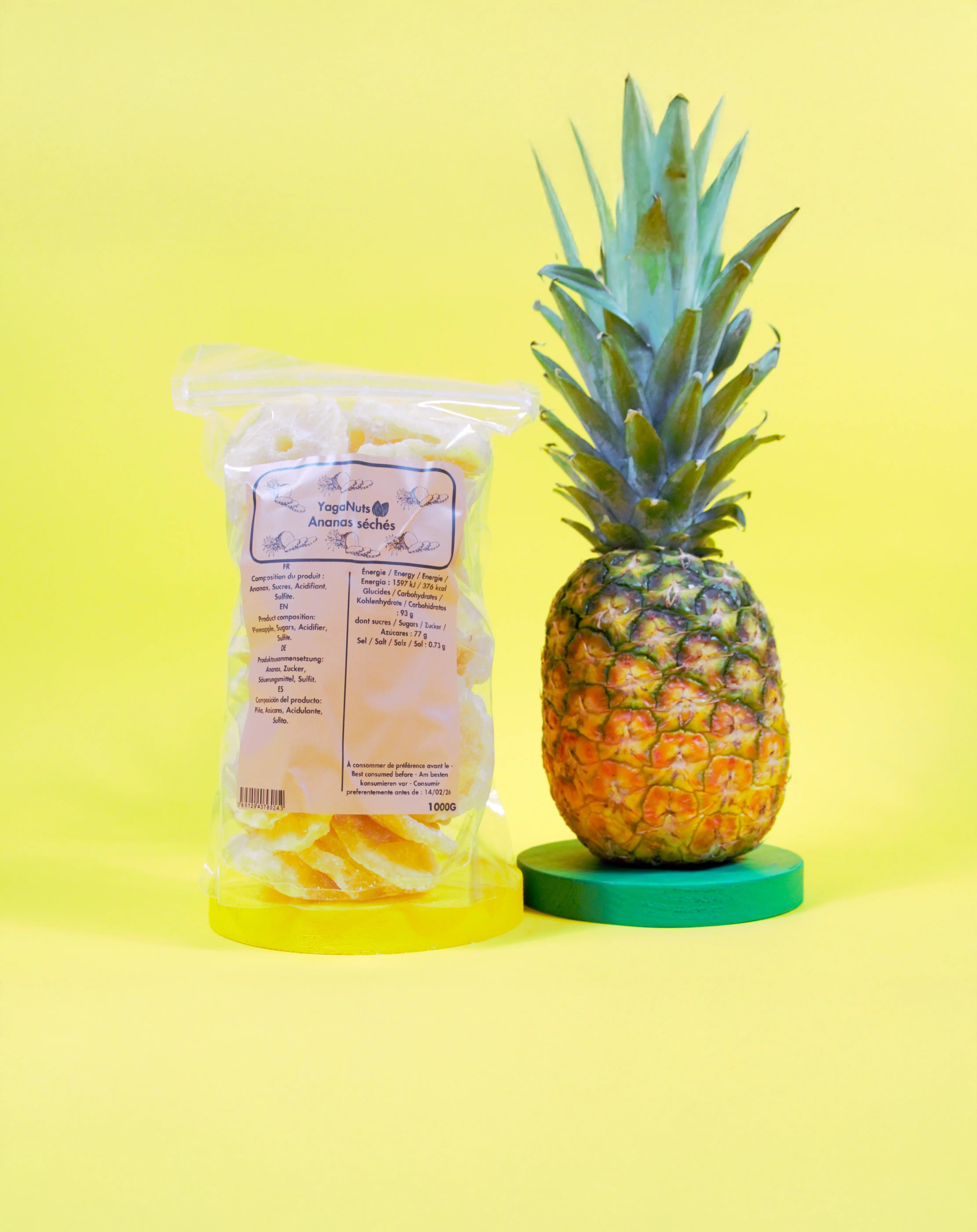 Ananas séchés YagaNuts