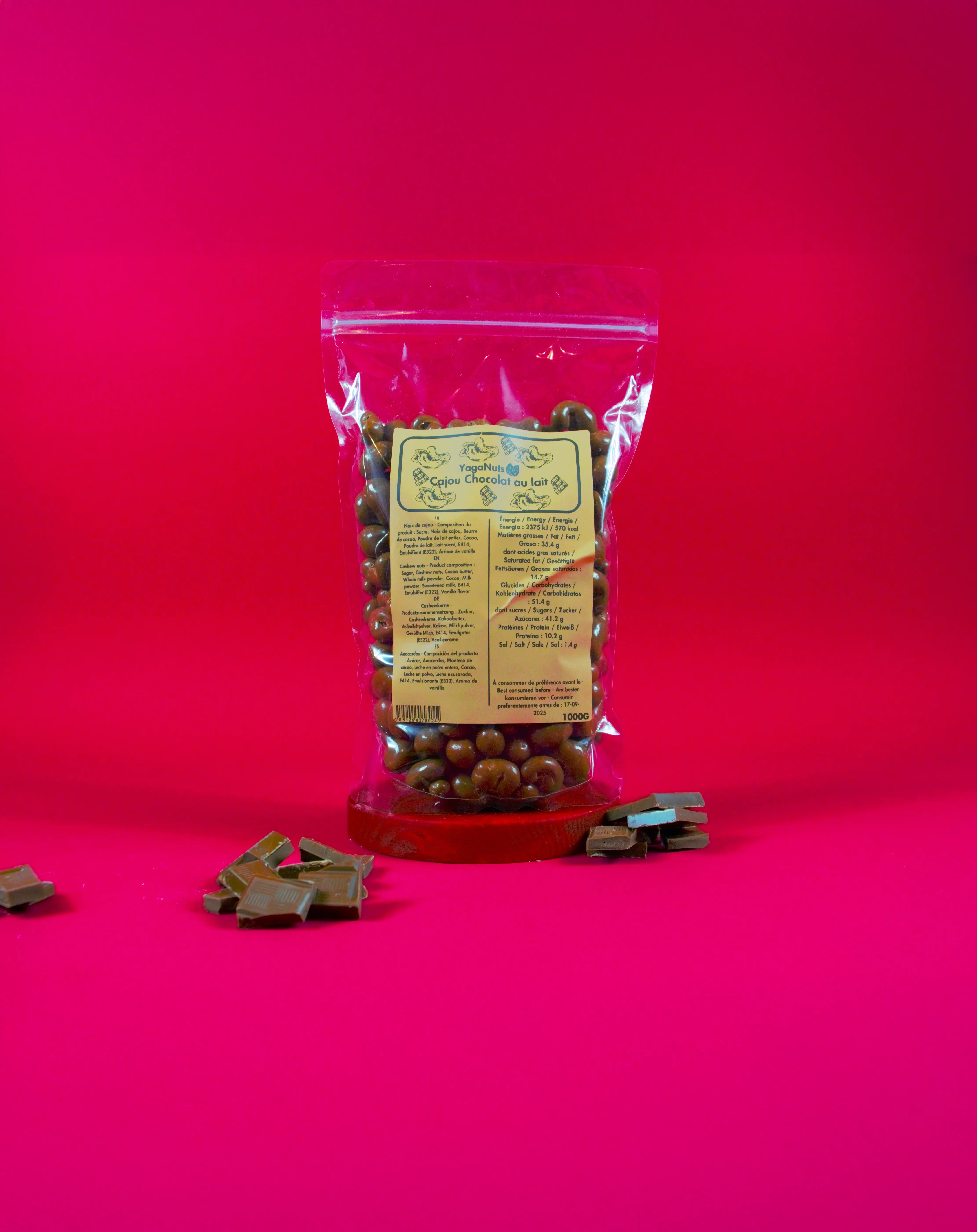 Cajou chocolat au lait YagaNuts