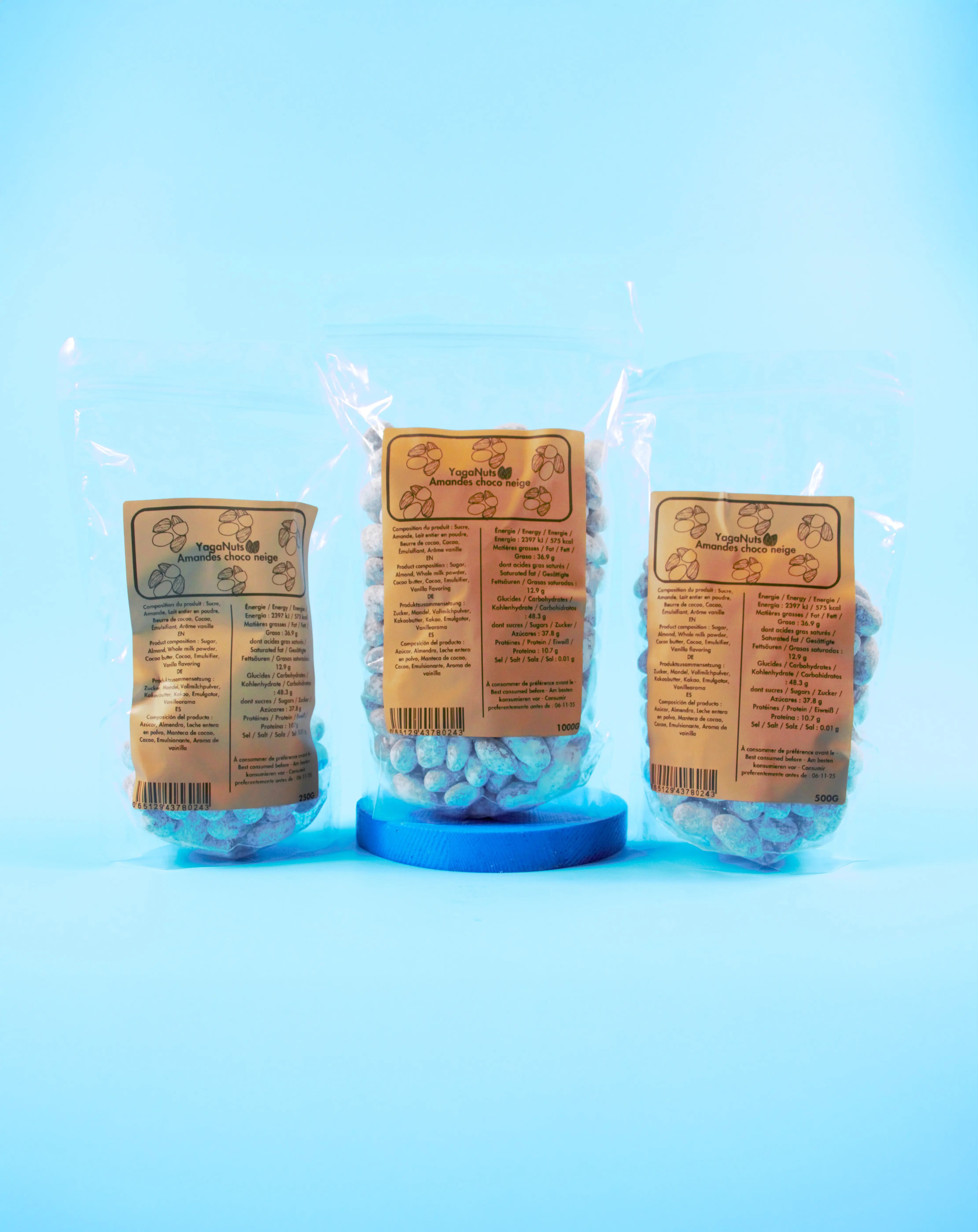 Amandes choco-neige YagaNuts