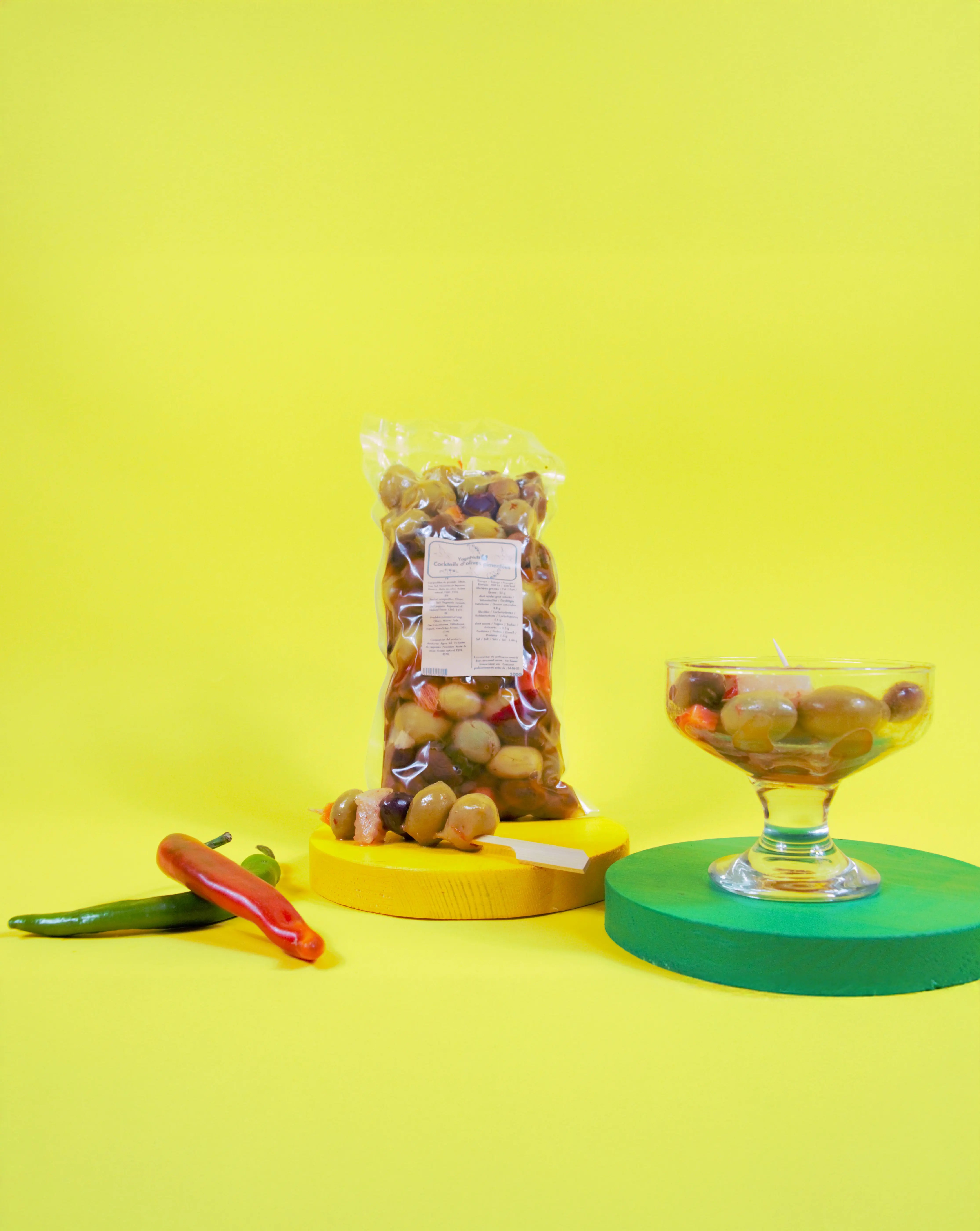 Cocktail d'olives pimentées YagaNuts