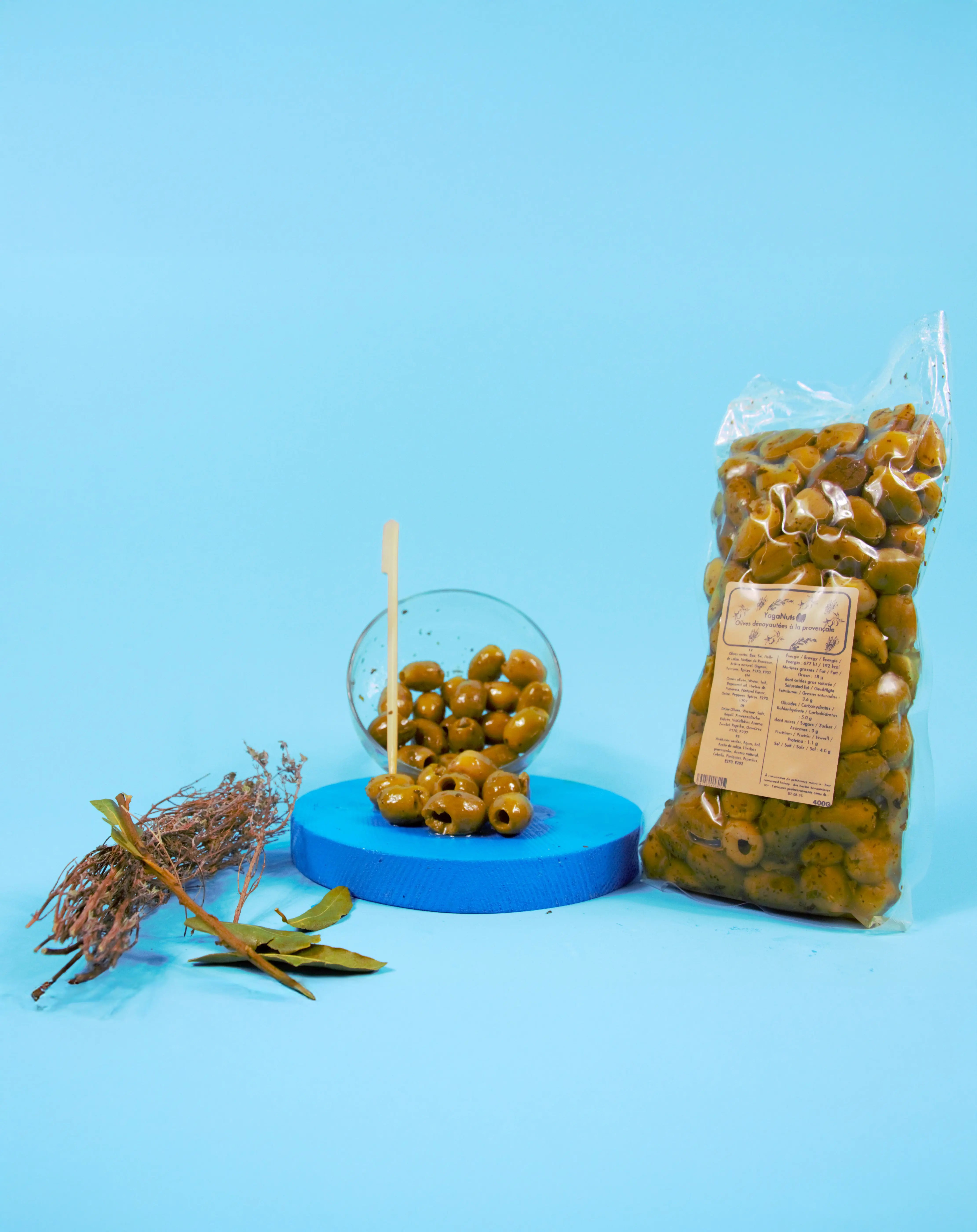 Olives dénoyautées à la provençale YagaNuts