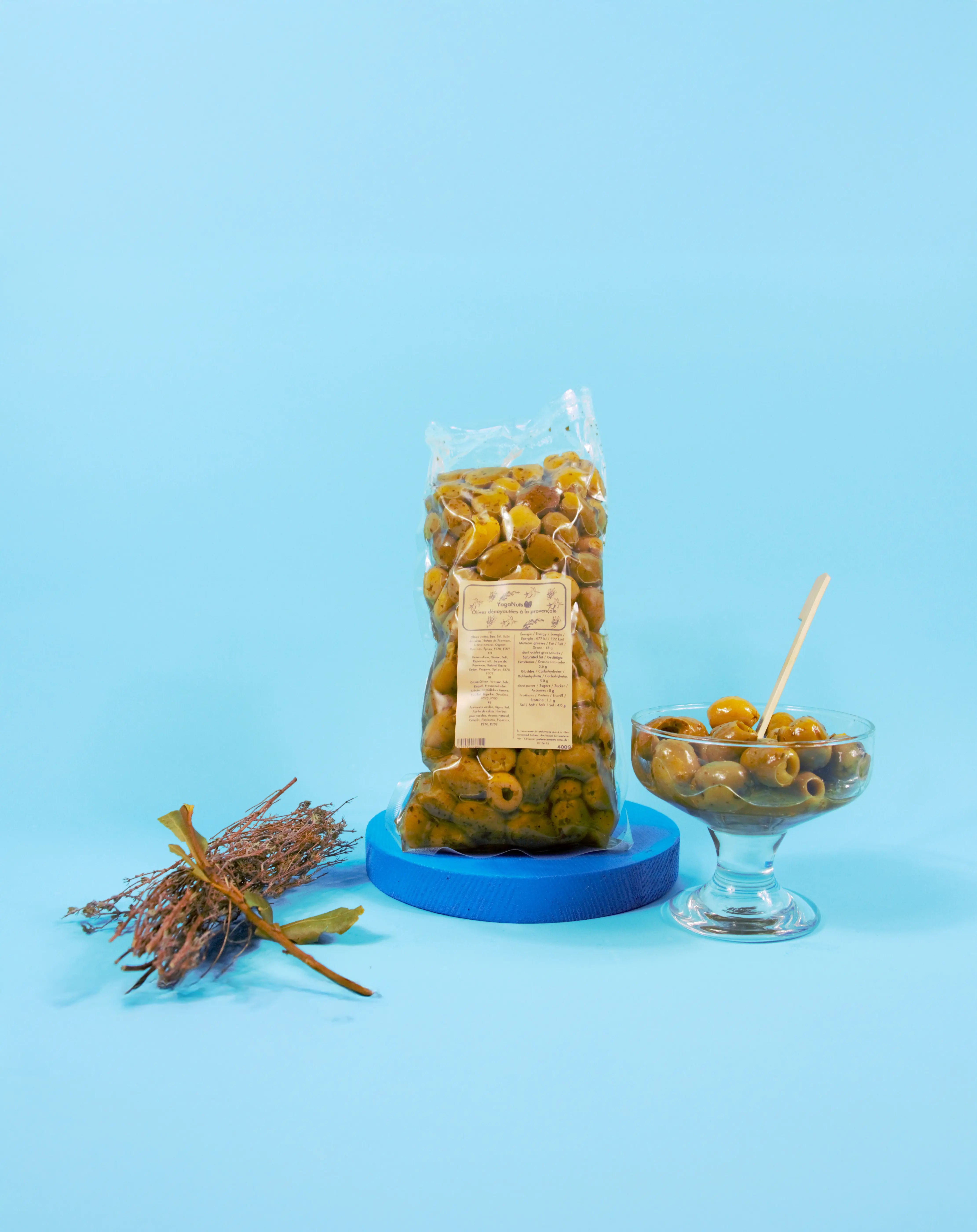 Olives dénoyautées à la provençale YagaNuts
