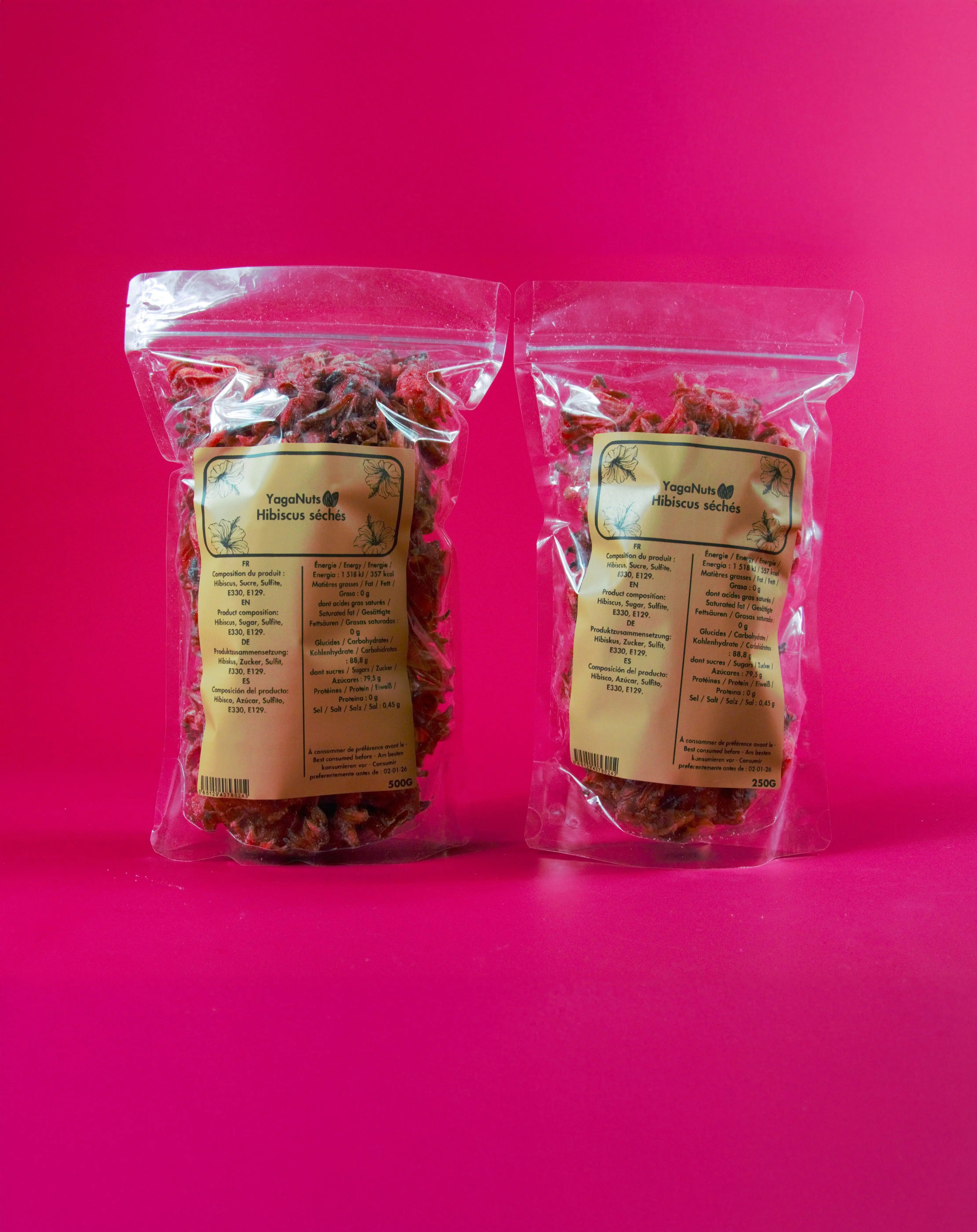 Hibiscus séché YagaNuts
