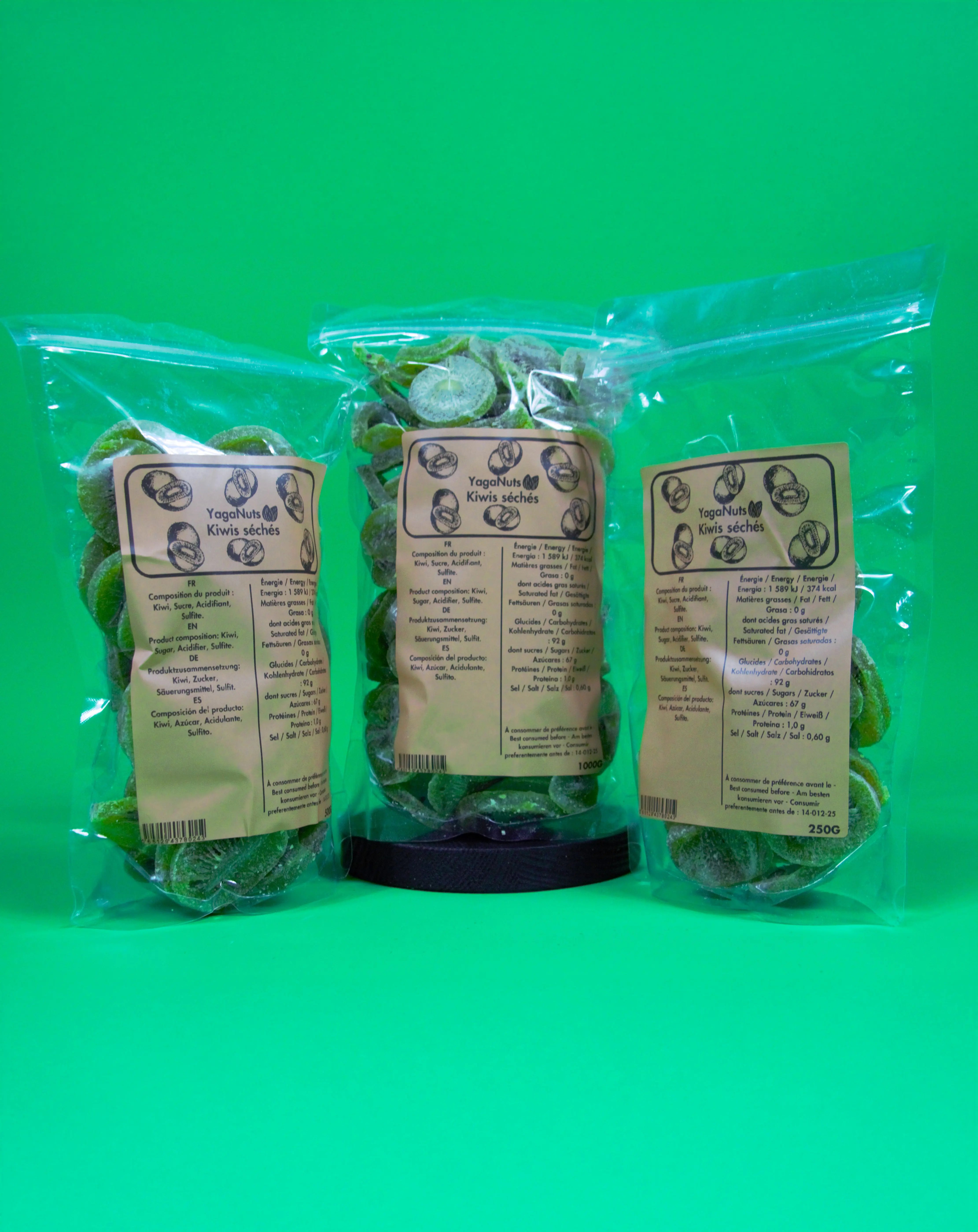Kiwis séchés YagaNuts