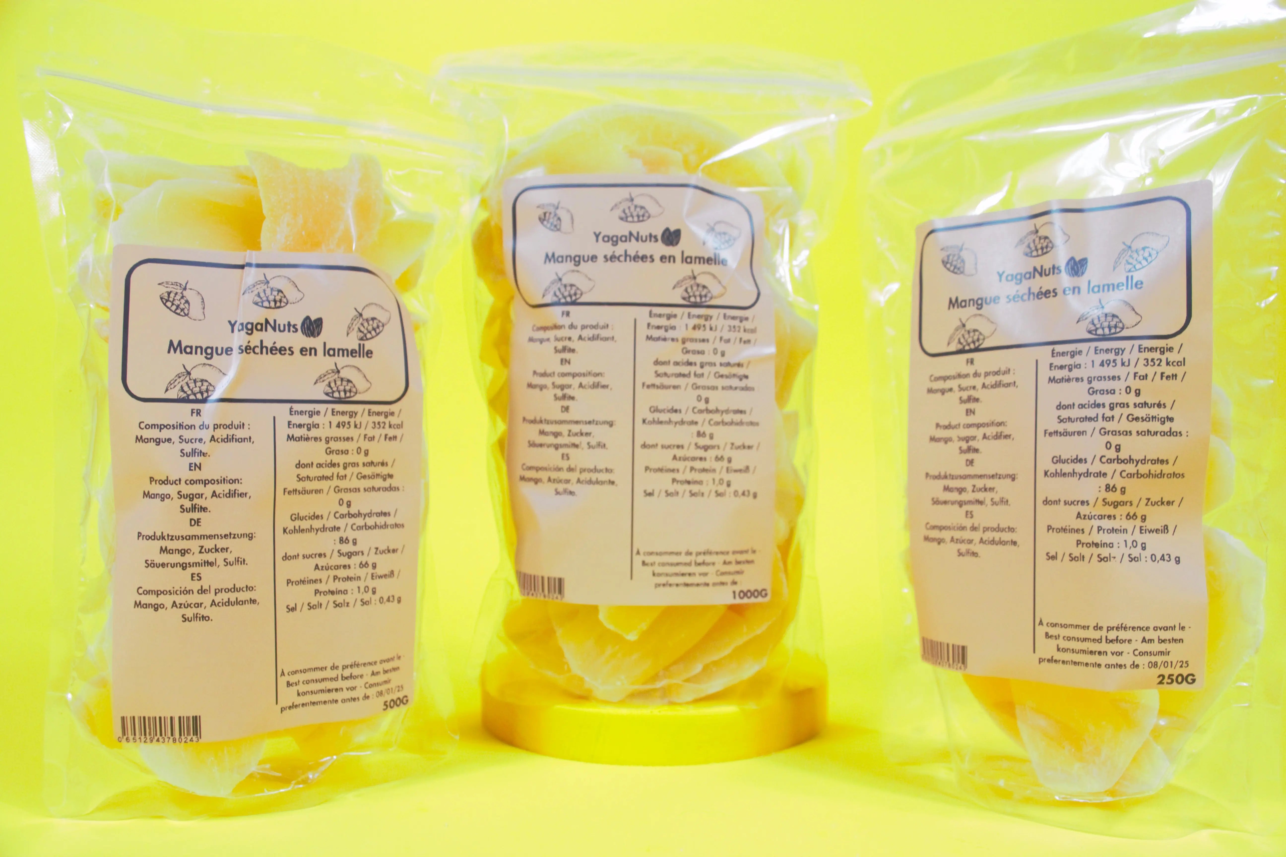 Mangue séchée en lamelles YagaNuts