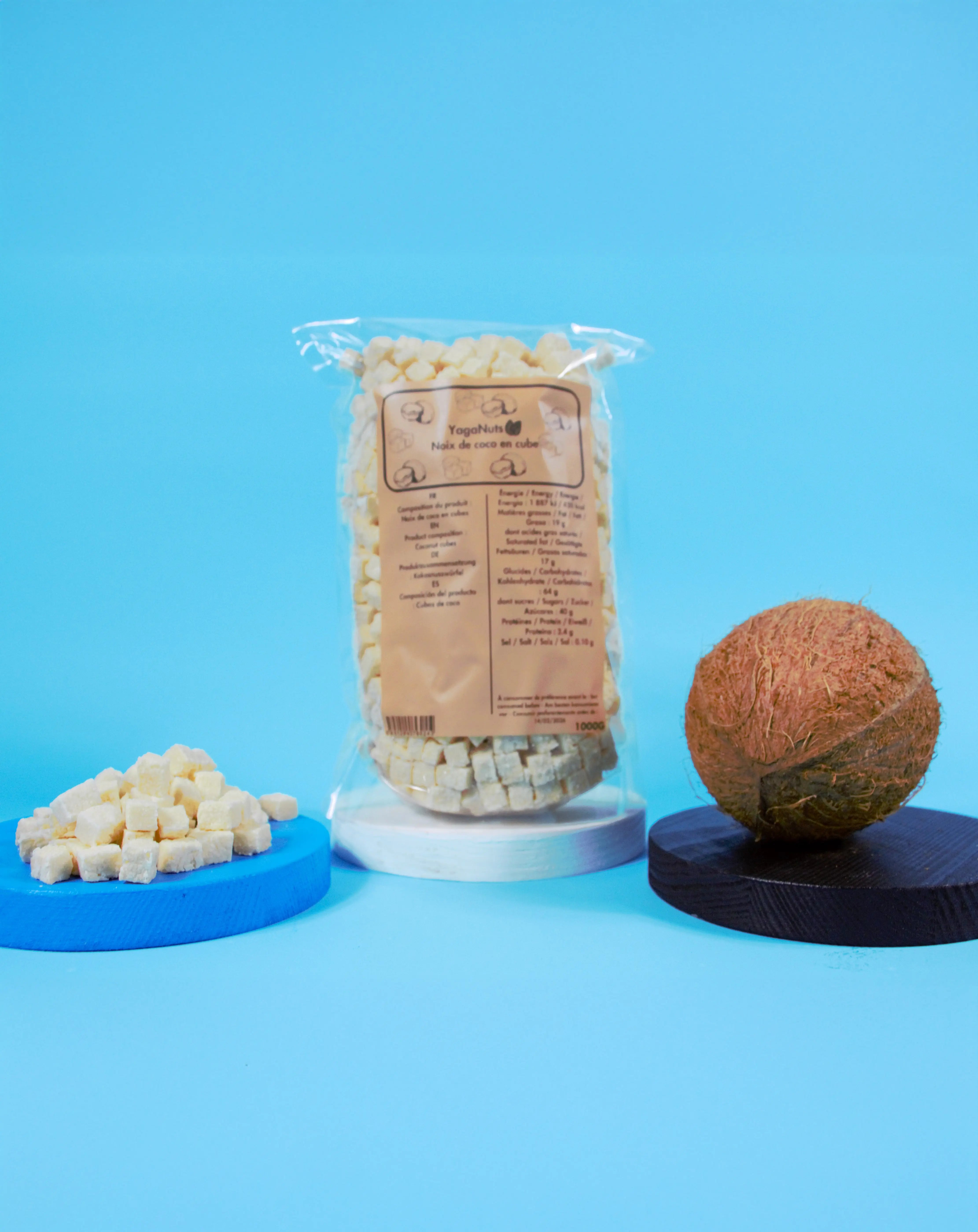 Noix de coco en cubes YagaNuts