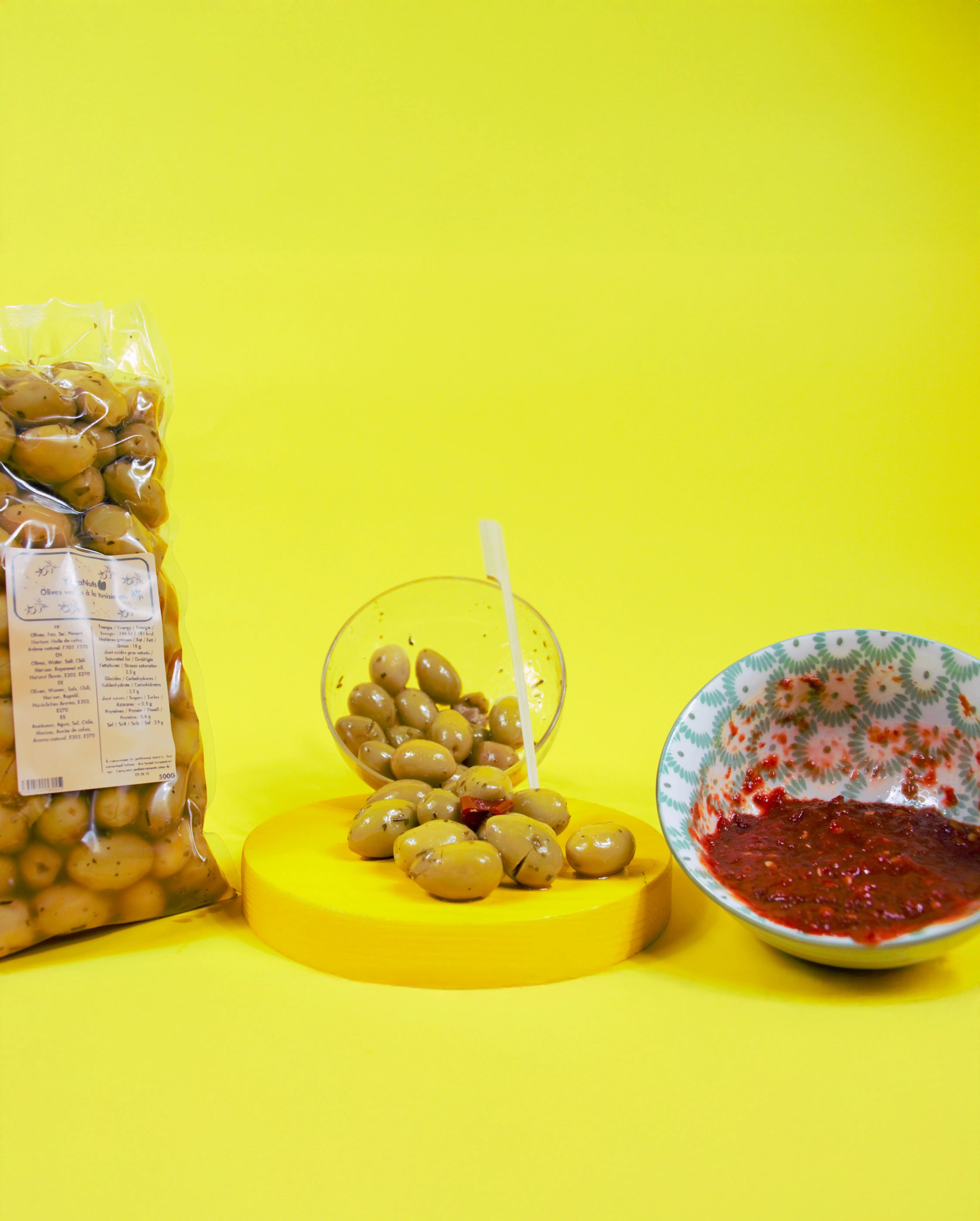 Olives vertes à la tunisienne YagaNuts