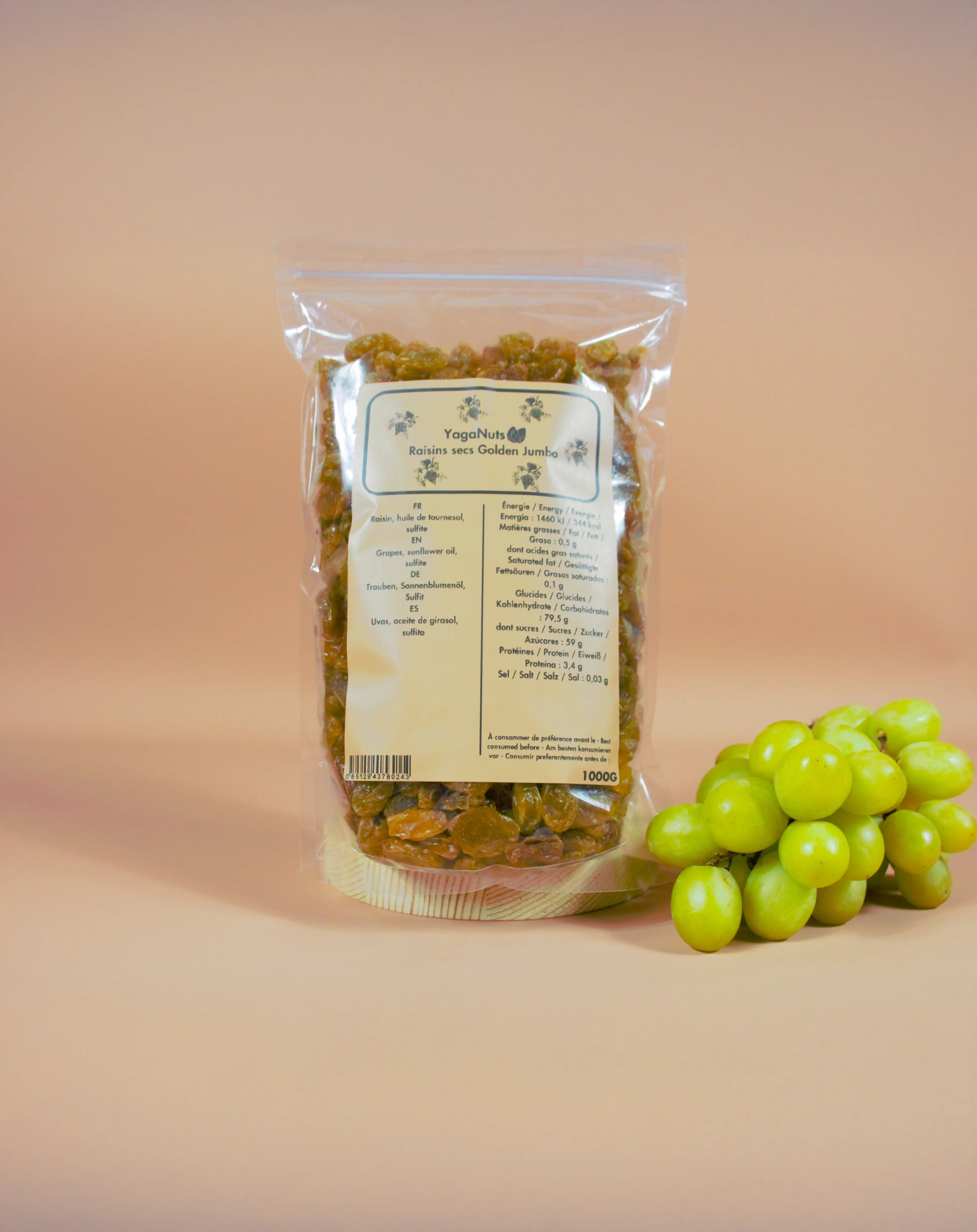 Raisins secs Golden Jumbo YagaNuts