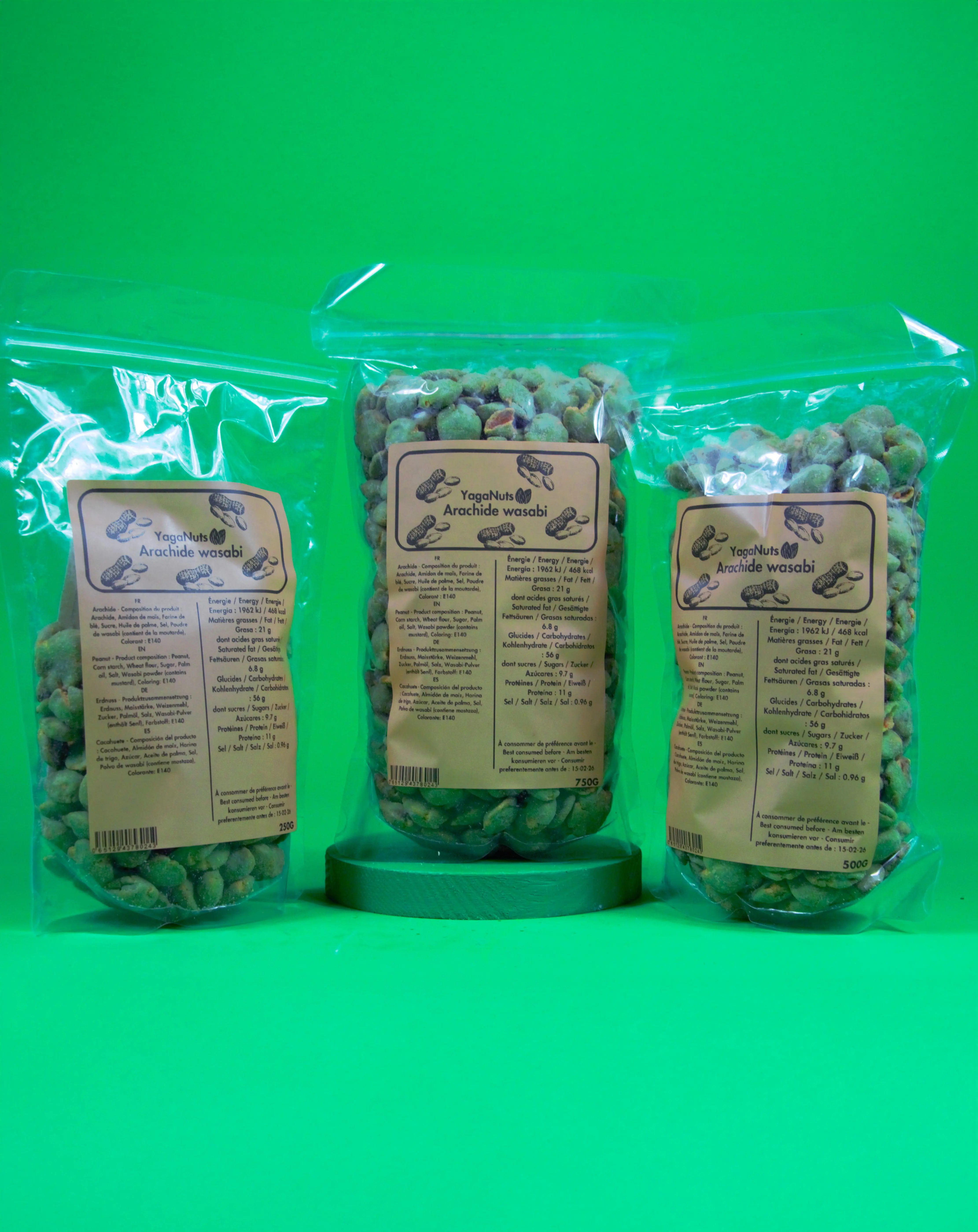 Arachides au wasabi YagaNuts